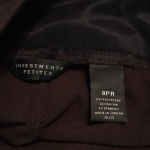 Investments Petites-63%polyester,32%rayon,5%spande